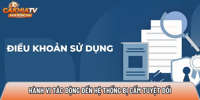 Hành vi tác động đến hệ thống bị cấm tuyệt đối