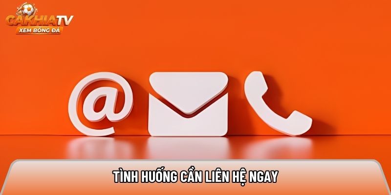 Tình huống cần liên hệ ngay